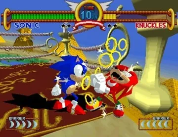 Sonic Gems Collection screen shot game playing